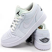 Низкие белые кроссовки Nike Air Jordan 1. Топ качество! 37. Размеры в наличии: 37, 38, 39, 40, 41.