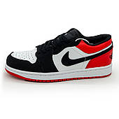 Низькі чорні c червоним кросівки Nike Air Jordan 1 36. Розміри в наявності: 36, 40, 41.