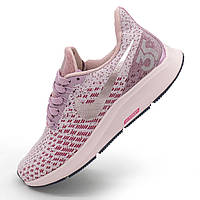 Женские кроссовки для бега Nike Zoom Pegasus 35 серебро с розовым. Топ качество! 40. Размеры в наличии: 40.