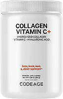 CodeAge Collagen Peptides Powder + / Пептиды коллагена + витамин С 283 г