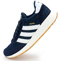 Кроссовки для бега Adidas Iniki Runner синие с белым №2 41.3. Размеры в наличии: 41.