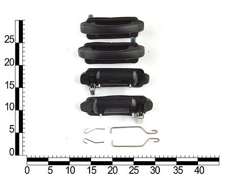 Євроручка дверей ВАЗ 2104, 2105, 2107 зовнішня (к-т 4 шт.) кор. уп., фото 2