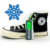 Зимние кеды Even Star  у стилі Converse,конверс Chuck 70 високі чорно-білі 38. Розміри в наявності: 38, 39, 40.