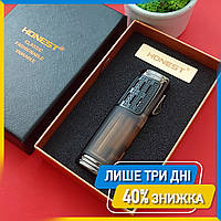 Электроимпульсная USB зажигалка аккумуляторная Honest USB в подарочной упаковке, Электронная зажигалка