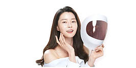 Світлодіодна LED-маска Wells LED Mask 750 для догляду за шкірою обличчя (3 режими роботи, бездротова, Південна Корея)
