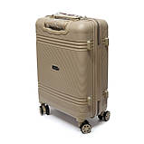 Маленька валіза для ручної поклажі з поліпропілену, 25 л Snowball бежева, фото 3