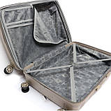 Маленька валіза для ручної поклажі з поліпропілену, 25 л Snowball бежева, фото 6