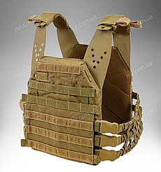 Плитоноска / бронежилет (чохол) зі скелетними камербандами Plate Carrier VELMET PERUN 5-20 (coyote)