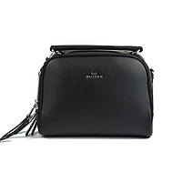 Жіноча класична маленька міні сумка крос боді через плече чорна молодіжна ультрамодна сумочка клатч