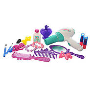 Трюмо для дівчинки (фен, гребінець, косметика, прикраси, шпильки, флакони, музика, звук, світло) 8237, фото 3