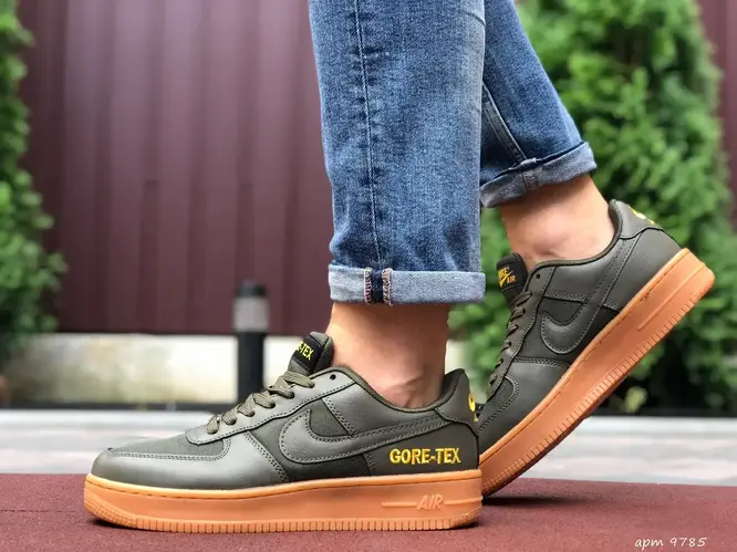 Мужские кроссовки Nike Найк Air Force Gore-Tex, сетка, кожа, полиуретан ...