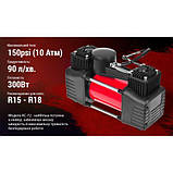 Компресор "Штурмовик" АС-72 150psi/25Amp /90л/2 циліндра /шланг 5,0м/клеми, фото 3