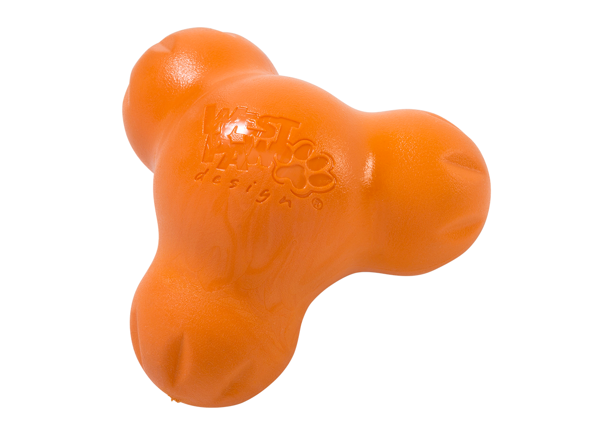 Іграшка для собак West Paw Zogoflex Tux Treat для ласощів 13 см Помаранчева (ZG041TNG)
