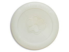 Іграшка для собак West Paw Zisc Glow Flying Disc фрісбі світиться 22 см Білий (ZG032GLO)