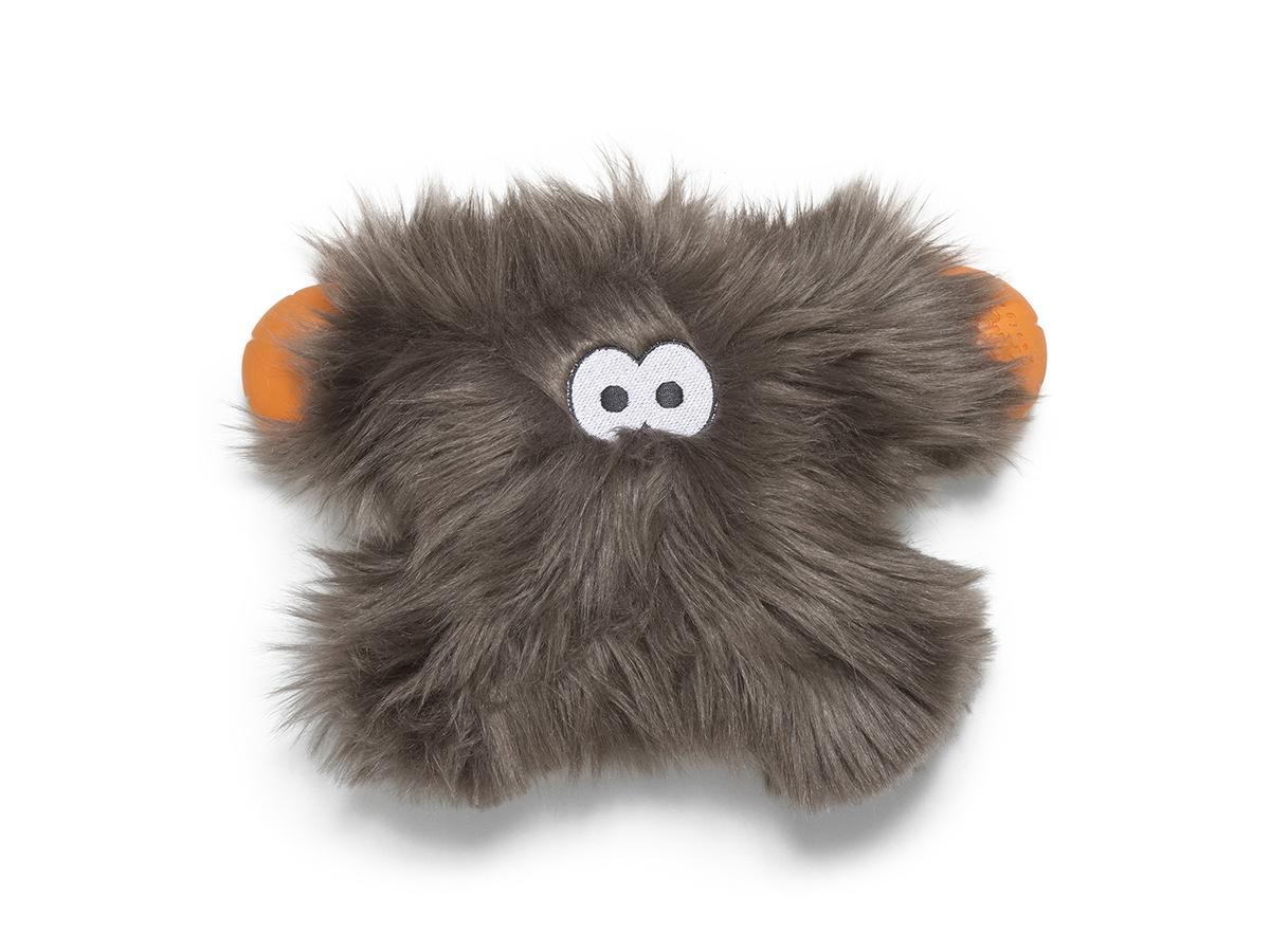 Іграшка для собак West Paw Fergus Zogoflex HardyTex пухнаста пищалка 19х24 см Срібно-коричневий (DD001PEW), фото 1