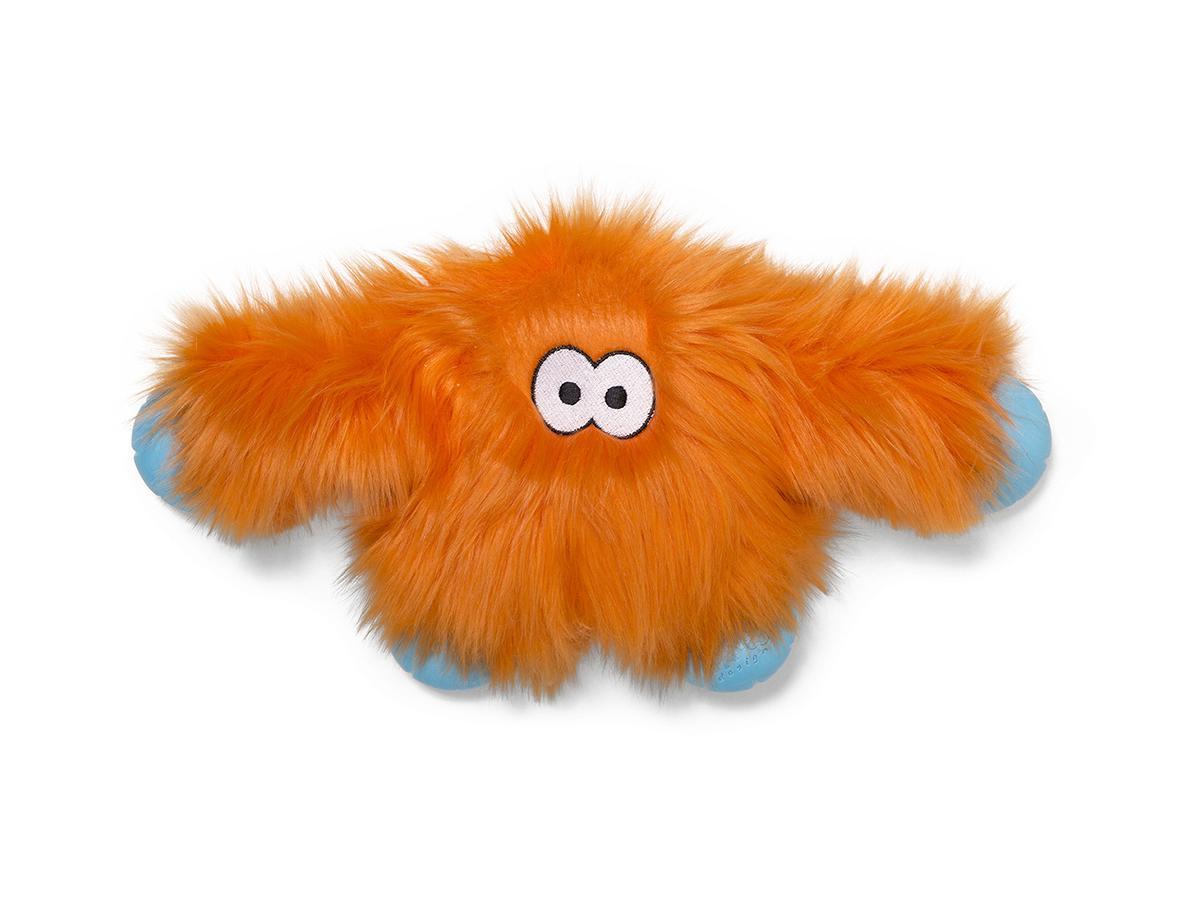 Іграшка для собак West Paw Jefferson Zogoflex HardyTex пухнаста пищалка 16,5х32 см Помаранчевий (DD002ORF)