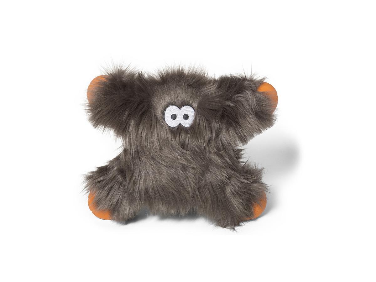 Іграшка для собак West Paw Lincoln Zogoflex HardyTex пухнаста пищалка 24х28 см Срібно-коричневий (DD003PEW), фото 1