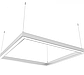 Димуємий світлодіодний світильник X-LED 80ВТ квадрат (440*440*43) LSNK-80d, фото 2