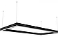 Димуємий світлодіодний світильник X-LED 120ВТ прямокутник чорний (840*440*43) LSNP-120db, фото 2