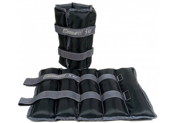 Утяжелители для ног и рук по 5 кг (пара) песок, утяжелители-манжеты (ID ...