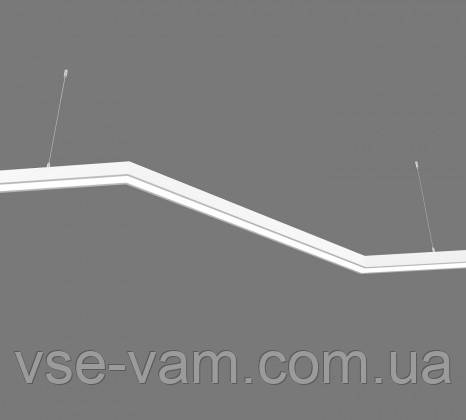 Світлодіодний світильник X-LED 80ВТ Зигзаг білий (1450*555*43) LSNZ-80w, фото 1