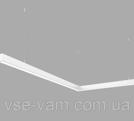 Керований світлодіодний світильник X-LED 80ВТ L-подібний білий (1000*620*43) LSNL-80dw