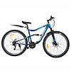 Велосипед гірський SPARK BULLET 18 зі сталевою рамою двопідвісний діаметр колеса 27.5" з дисковими гальмами, фото 9