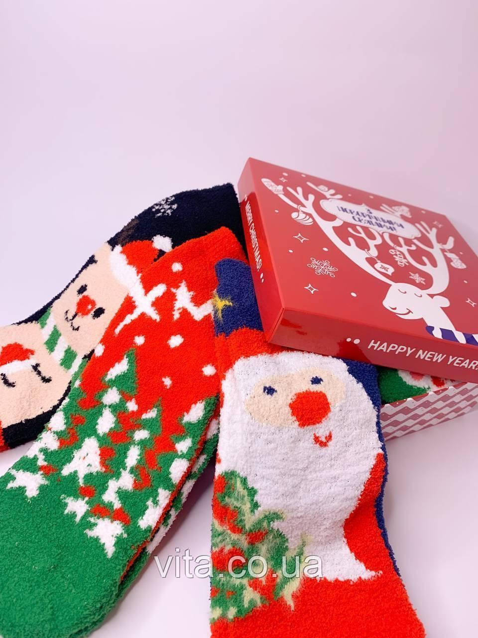 Набір теплих жіночих шкарпеток (6 пар у коробці). Чудовий подарунок до свят. Шкарпетки набір. Носки - фото 7 - id-p1899817754
