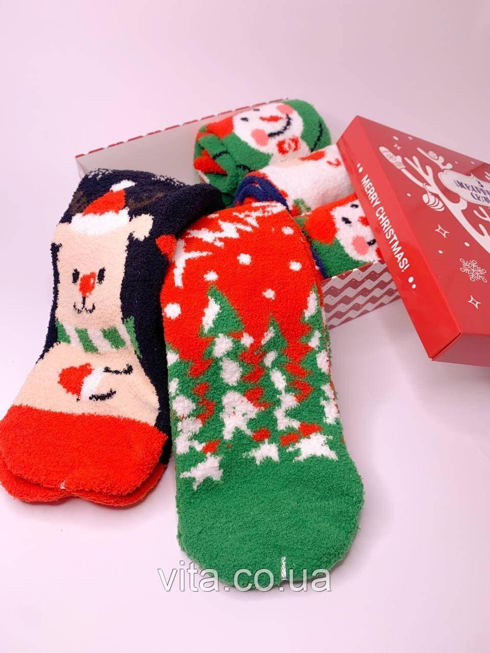 Набір теплих жіночих шкарпеток (6 пар у коробці). Чудовий подарунок до свят. Шкарпетки набір. Носки - фото 8 - id-p1899817754
