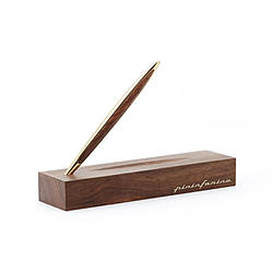 Вічний олівець Pininfarina Cambiano Luxury - Gold, корпус позолочений, вставка волоський горіх