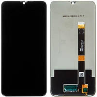 Дисплей для Realme 3, 3i, Oppo A5s, AX5s, A12, A7, A7n із сенсором із чорним шлейфом чорний оригінал 100%