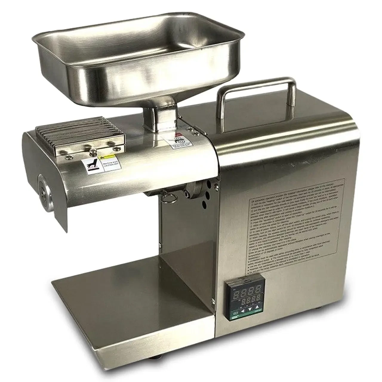 Шнековий Маслопрес, прес для олії Dulong TN 600W (5-6 л/година) з термостатом для холодного віджиму олії, фото 1