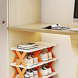 Взуттєвий органайзер полиця 8 рівнів SR155 підставка для взуття, взуття, вертикальна стійка, фото 6