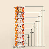 Взуттєвий органайзер полиця 8 рівнів SR155 підставка для взуття, взуття, вертикальна стійка, фото 7