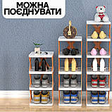 Взуттєвий органайзер полиця 5 рівнів SR155 підставка для взуття, взуття, вертикальна стійка, фото 8