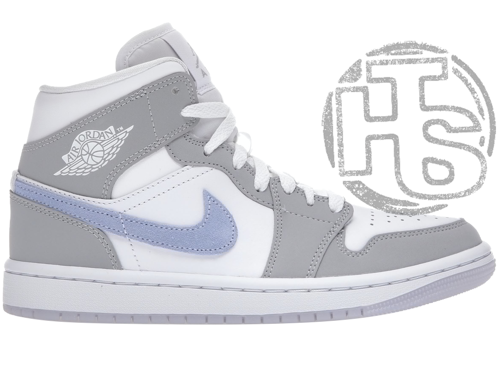 Чоловічі кросівки Air Jordan 1 Mid Wolf Grey Aluminum BQ6472-105