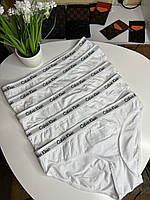 Трусики женские белые хлопок набор нижнее белье 3 шт Calvin Klein, размер М