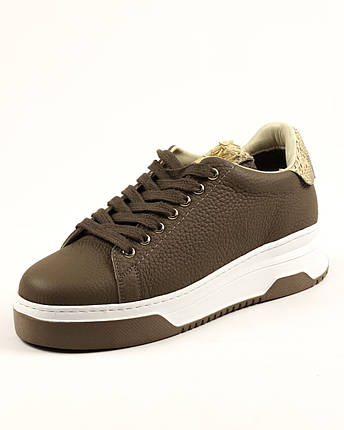 Кросівки жіночі Mario Muzi 1124 38 олива шкіра 36, фото 1