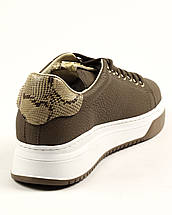 Кросівки жіночі Mario Muzi 1124 38 олива шкіра 36, фото 4