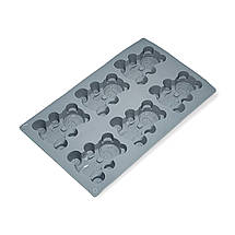 Силіконова форма Profsil Ведмедики Барні 6 в 1 сіра, фото 5