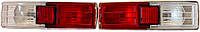 Фонарь ВАЗ 21011 хром корпус (тюнинг) белый/красный, к-т (2 шт.)