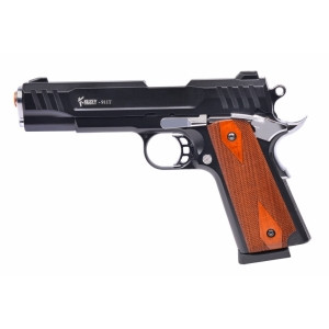 Сигнально-стартовий пістолет KUZEY 911T-1, 9+1/9 mm (Black/Brown Wooden Grips) add 1 magazine., фото 1