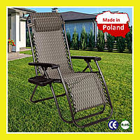 Кресло шезлонг zero gravity xxl для отдыха, раскладной лежак для бассейна, садовый шезлонг для пикника и дома