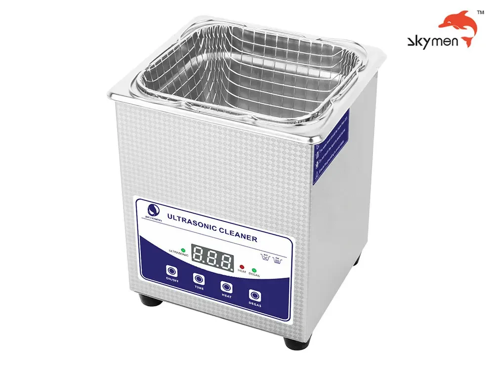 Ультразвуковий очищувач Ультразвукова ванна 2 л Skymen JP-010T з функцією дегазації для очищення (мийка, стерилізатор, очисник), фото 1