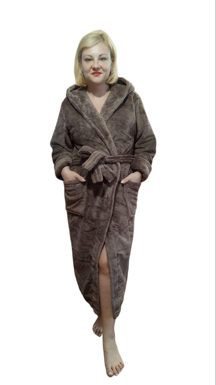 Длинный махровый банный женский халат на запах 46-48-50 , доставка по Украине Укрпочта,НП - фото 9 - id-p1045289279