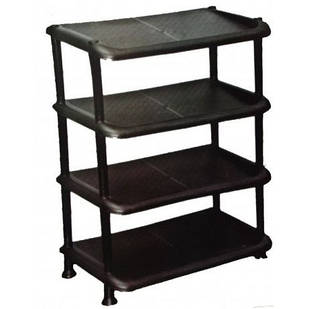 Полка для взуття СН нормал NEW 4яр. чорн.