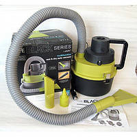 Автомобильный мощный пылесос для сухой и влажной уборки The Blac Series, 3 насадки (774882921)