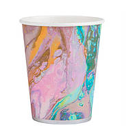 Бумажные стаканы "Colored marble" (10 шт.), 250 мл