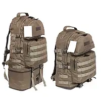 Рюкзак Тактический "Tac-Five" 40-60л коет. (Трансформер). Cordura 1000г/м². крепкий. не промокаемый.