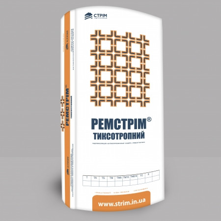 РЕМСТРИМ-Т - ремонтная смесь тиксотропного типа (уп.25кг, 2кг/м.п. при 20х20мм) - фото 1 - id-p1899864920